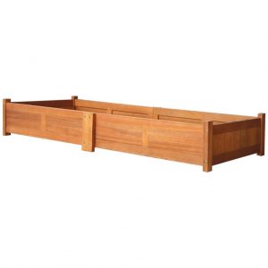 Jardinera de madera 200x50x25 cm