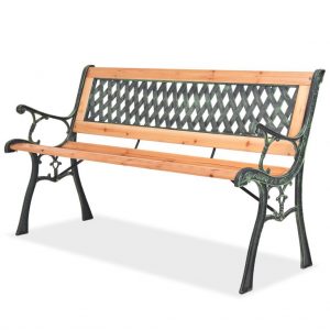 Banco de jardín 122 cm de madera
