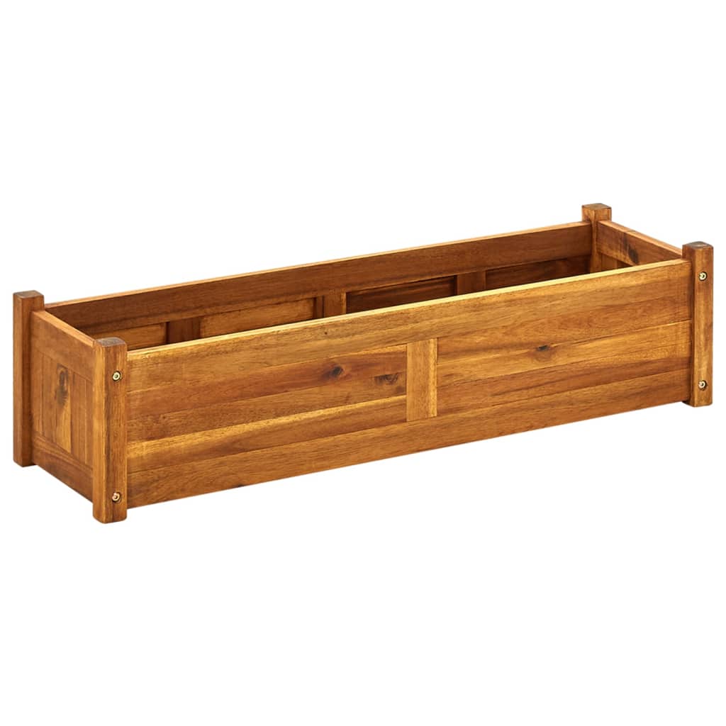 Jardinera de madera 100x30x25 cm