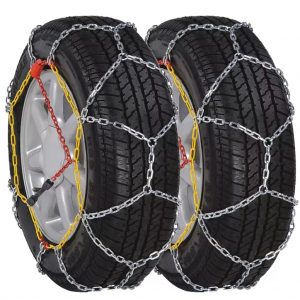 Pack 2 Cadenas de Nieve para Neumáticos de Automóvil de 12 mm Modelo KN 60