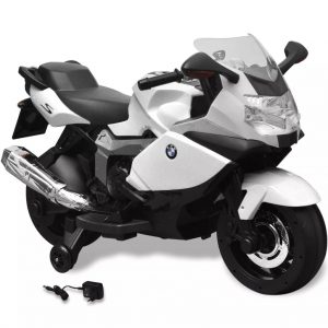 Moto eléctrica de juguete color blanca, modelo BMW 283 6V