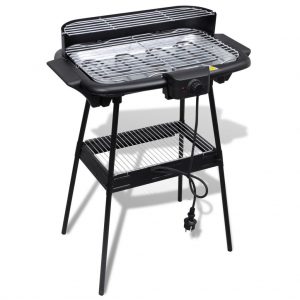Barbacoa rectangular eléctrica con soporte BBQ