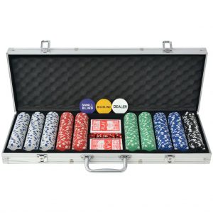 Juego 500 Fichas de Póker con Maletín de Aluminio