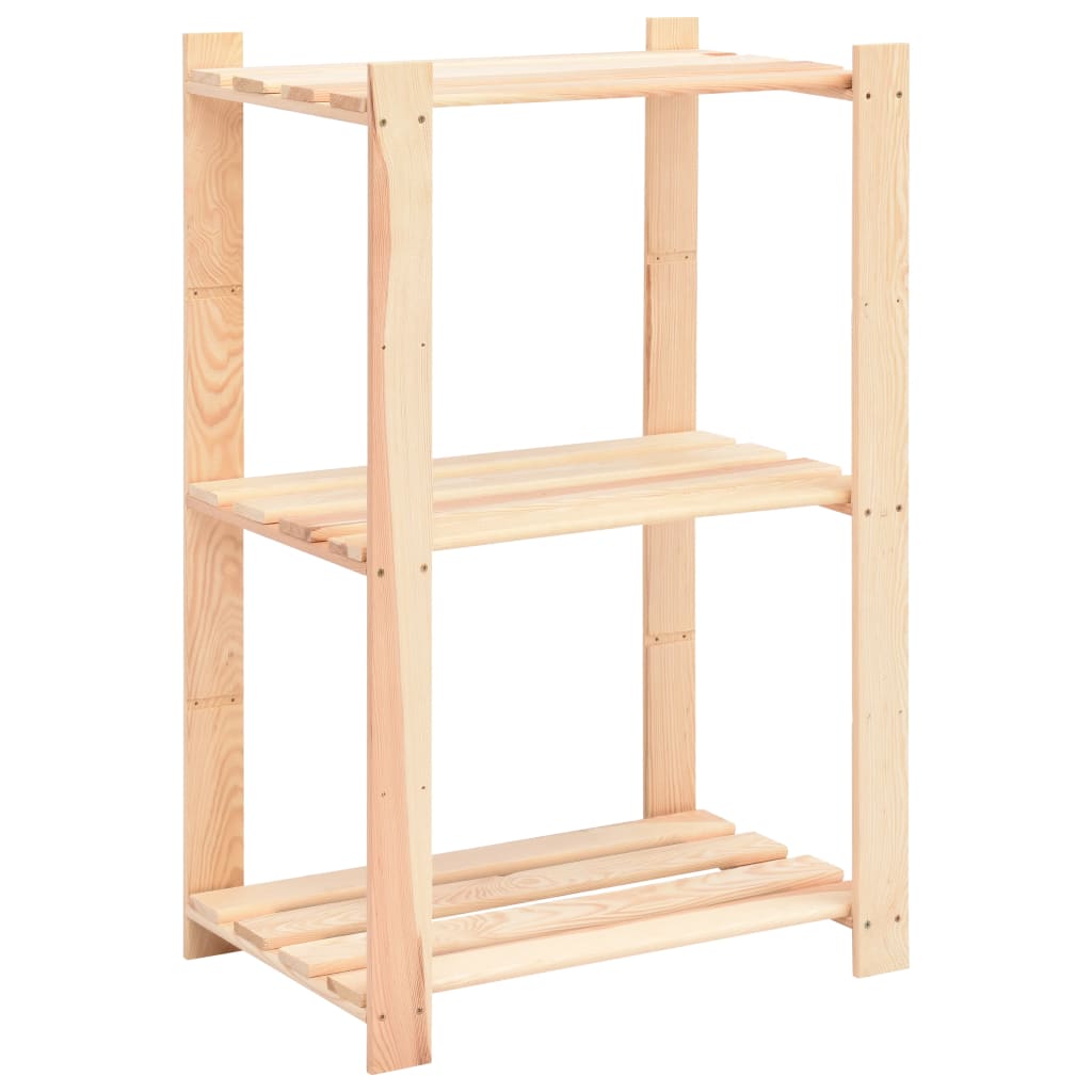Estantería almacenaje 3 niveles madera 60x38x90 cm - Compra tus Chollos