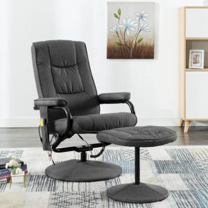 Sillón de masaje reclinable con reposapiés