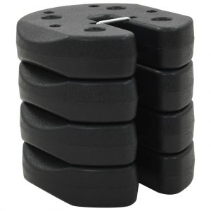 Pack de 4 Pesas de Hormigón 220x30 mm Negro