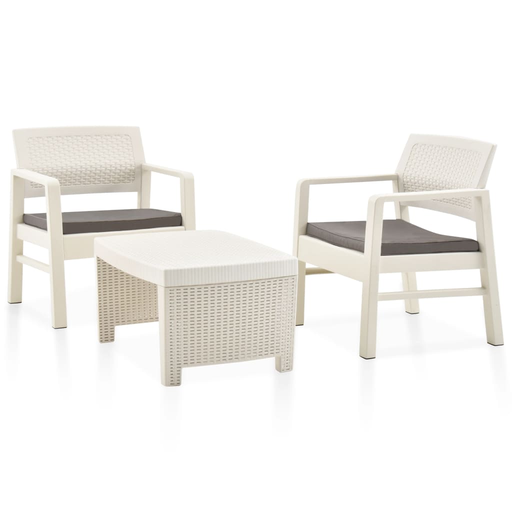 Juego de muebles de jardín 3 piezas
