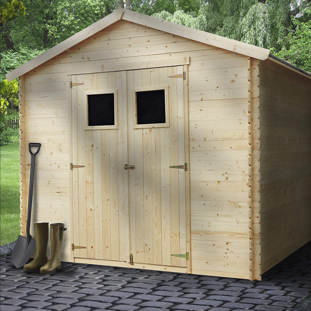 Caseta de Madera Machihembrada 6,8 m² 256x266x236 cm
