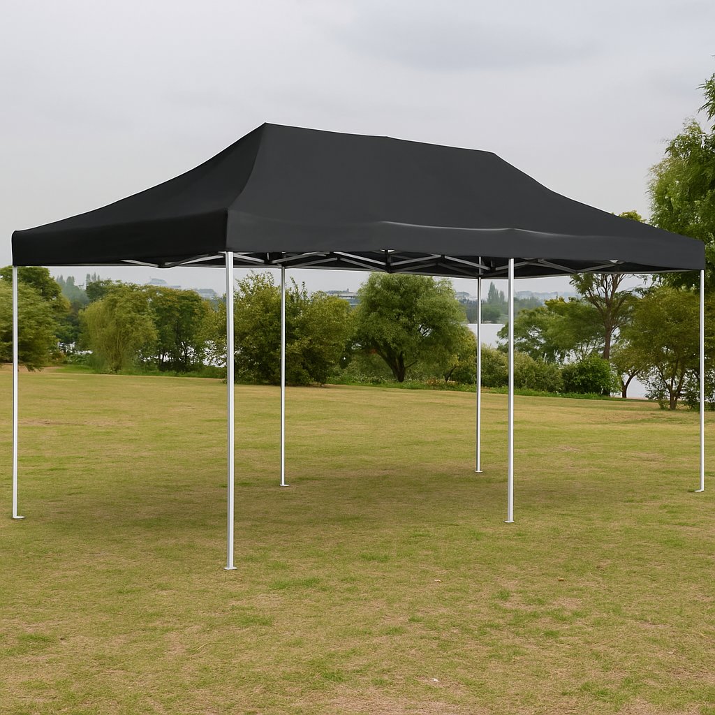 Carpa para Exterior Plegable Diseño Pop Up 3x6 m Antracita