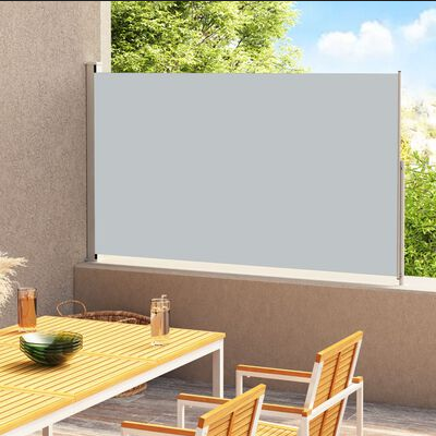 Toldo lateral retráctil para Exterior 180x500 cm Gris