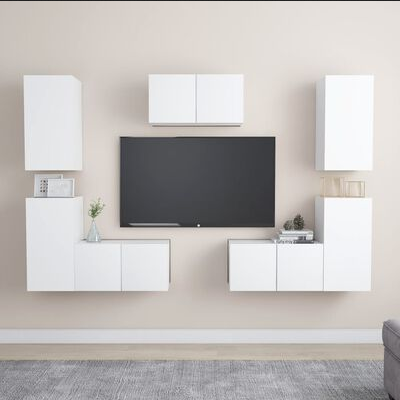 Juego de mueble para TV Blanco