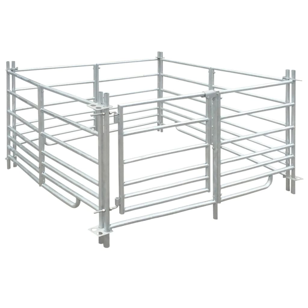 Corral para Ovejas acero galvanizado 137x137x92 cm