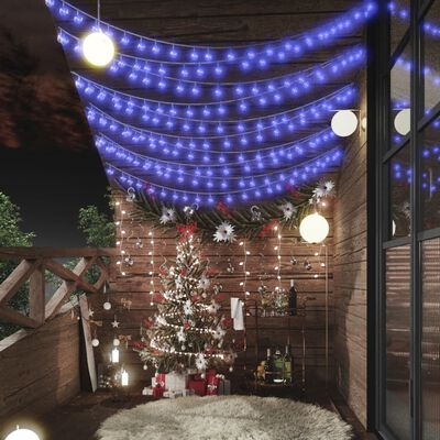 Cadena de Luces de Hadas de Globo 200 LED 20 m Azul