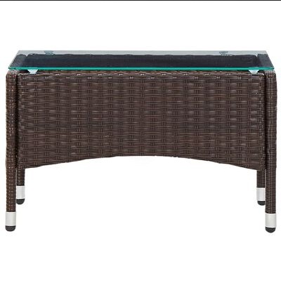 Mesa de Centro de Ratán Sintético 60x40x36 cm
