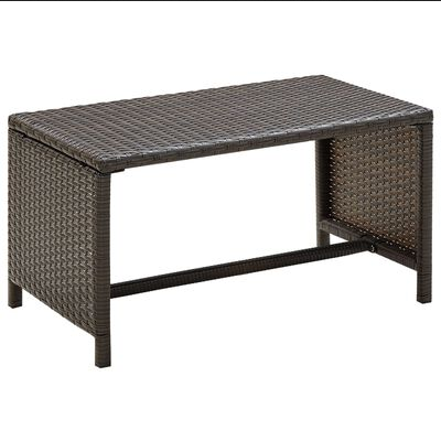 Mesa de Centro de Ratán Sintético 70x40x38 cm