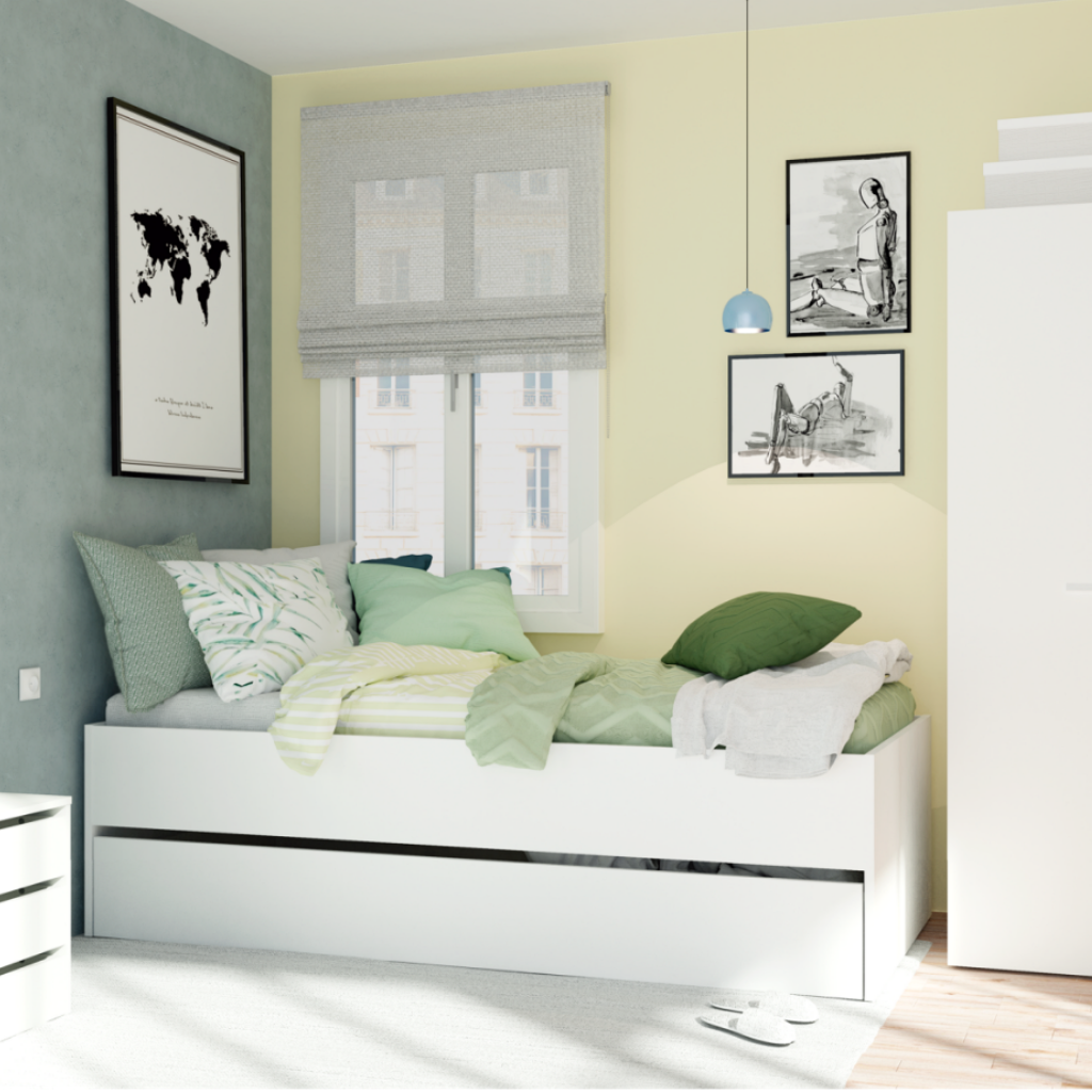 Cama Nido Doble 190x90 cm Blanco