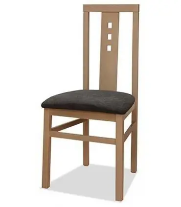 Pack de 2 Sillas de Comedor de Madera Tapizada 46x45x97 cm