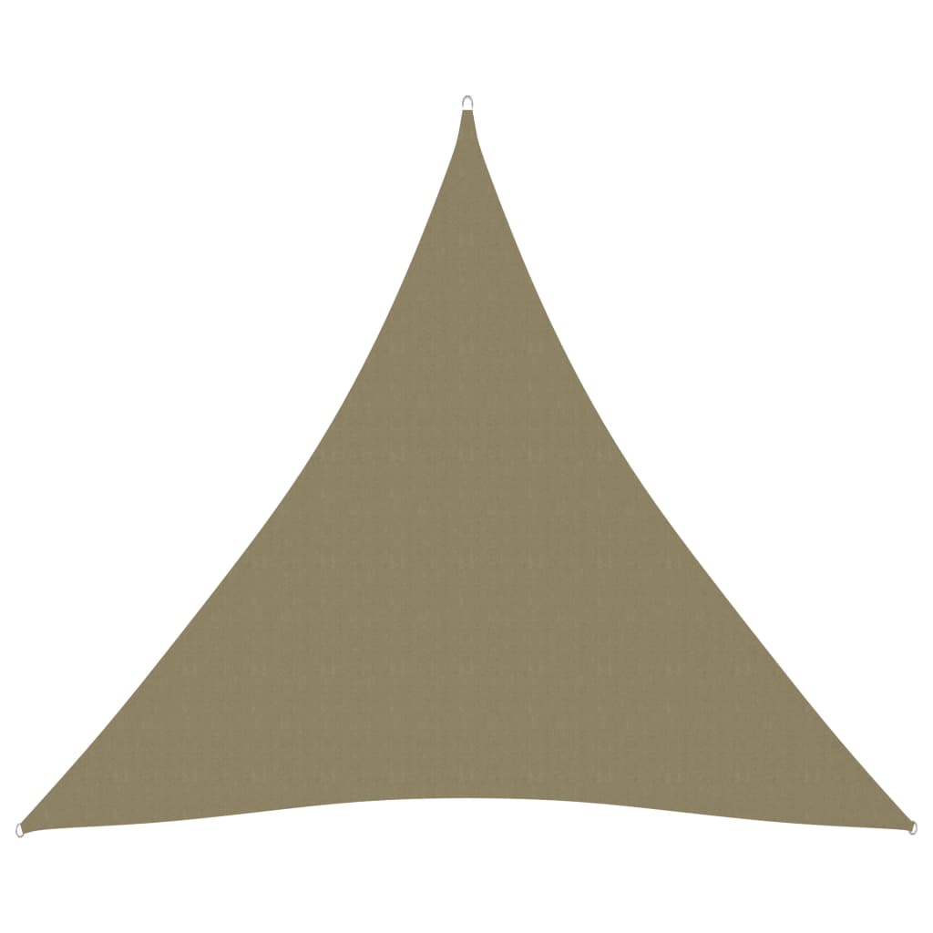 Toldo de Vela Triangular 3x3x3 m Tela Oxford Beige