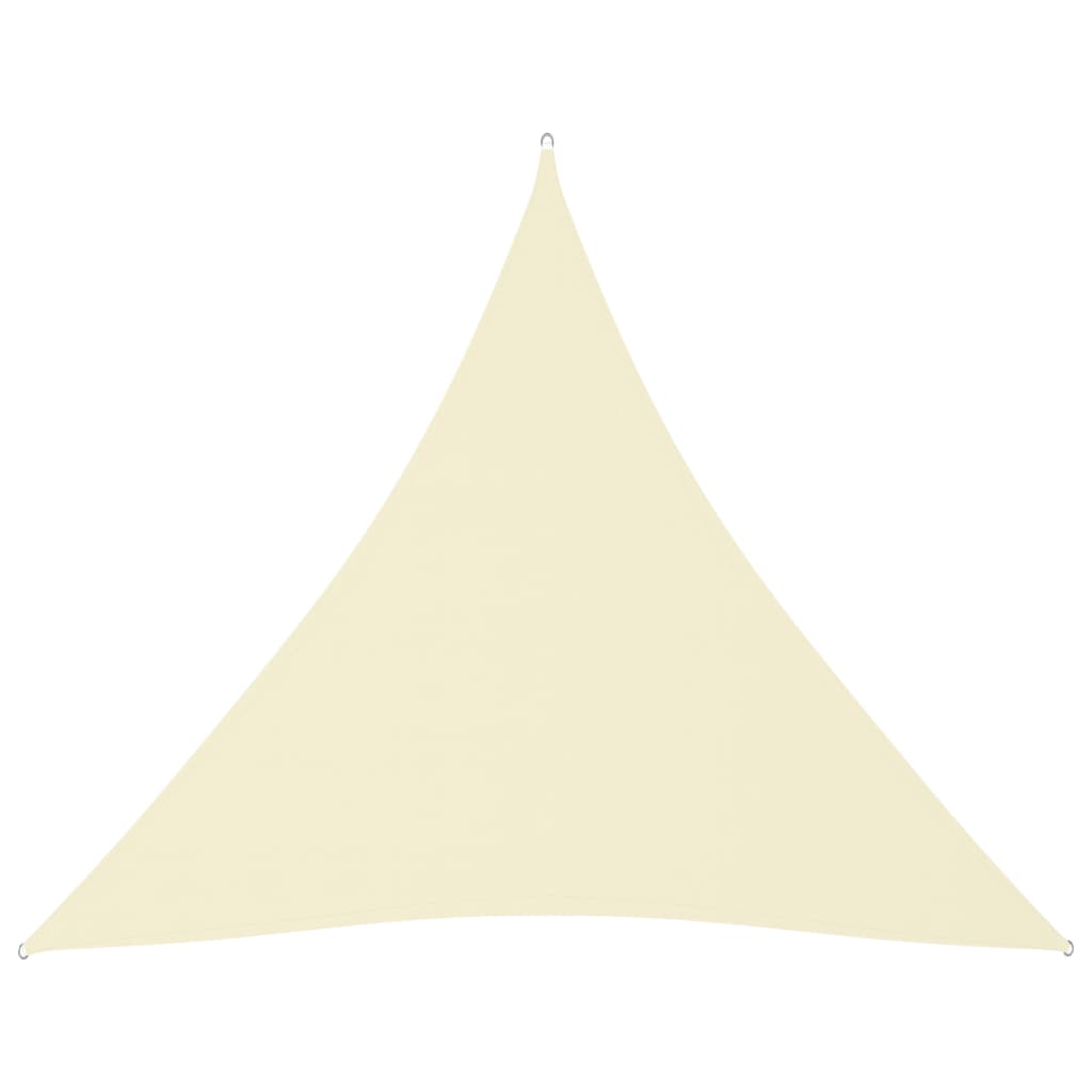 Toldo de Vela Triangular 3x3x3 m Tela Oxford Crema