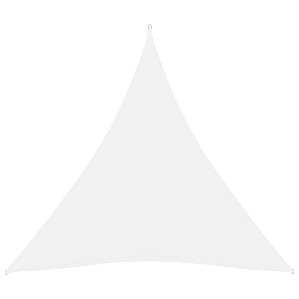 Toldo de Vela Triangular 3x3x3 m Tela Oxford Blanco