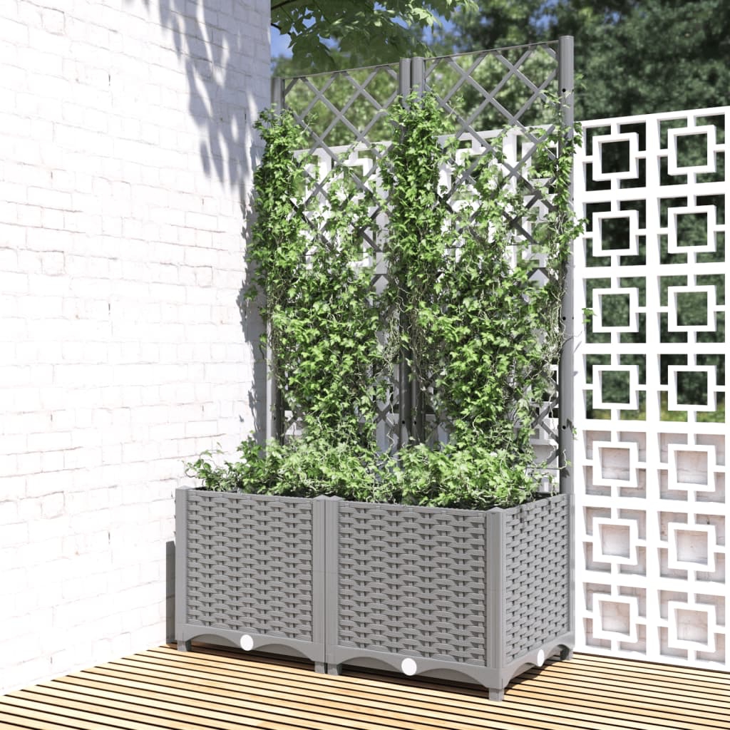 Jardinera con Enrejado 80x40x136 cm