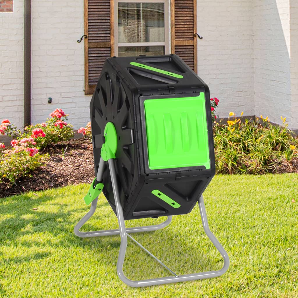 Compostador Giratorio 60x43x74 cm 70 L