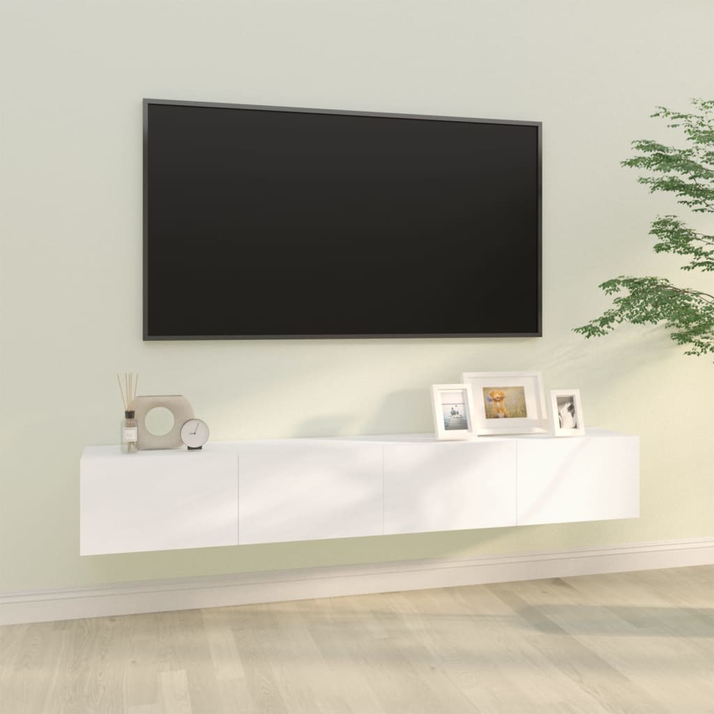 Mueble de salon 200 cm Blanco Mueble para TV - Compra tus Chollos