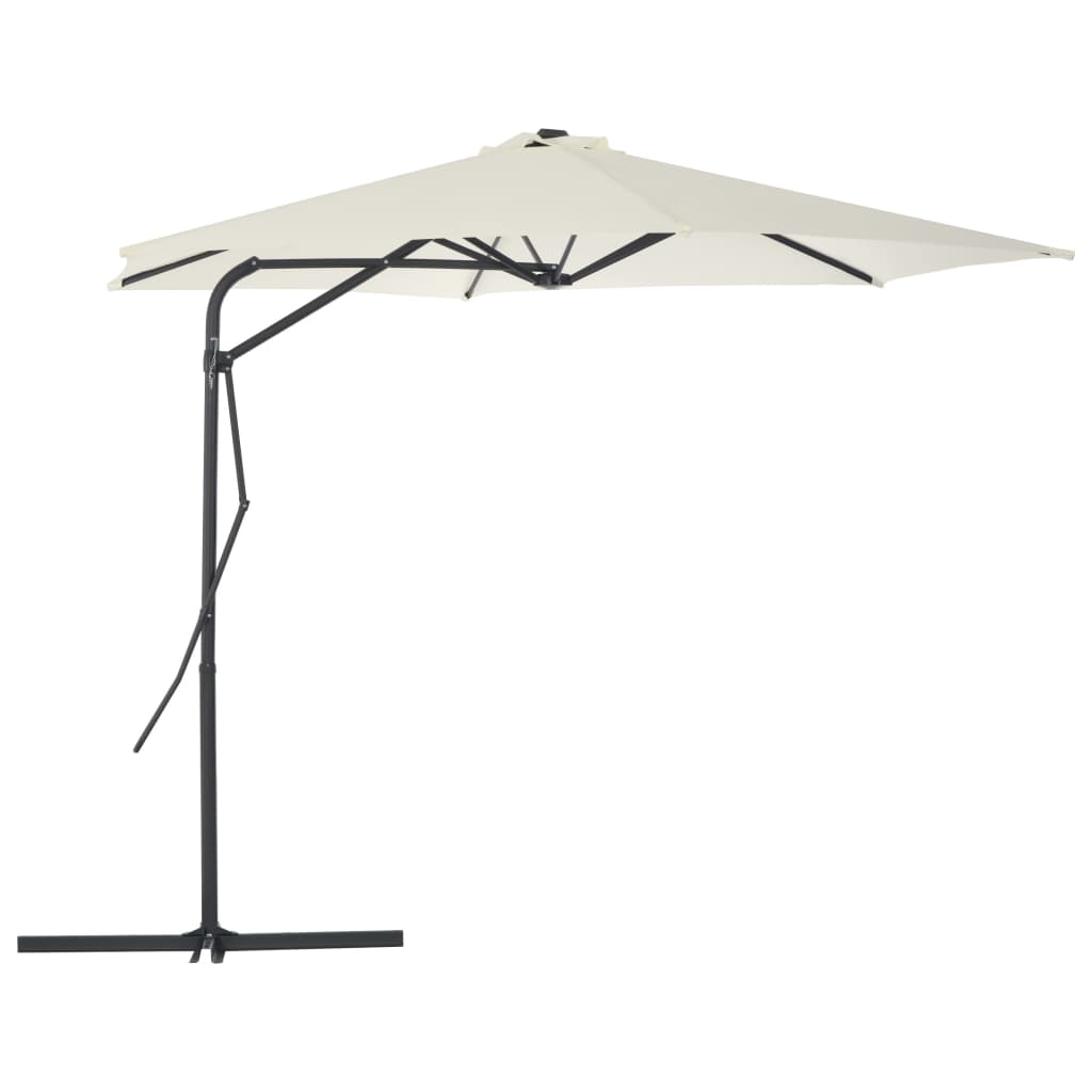 Sombrilla Voladiza con Poste de Aluminio 300x230 cm Arena