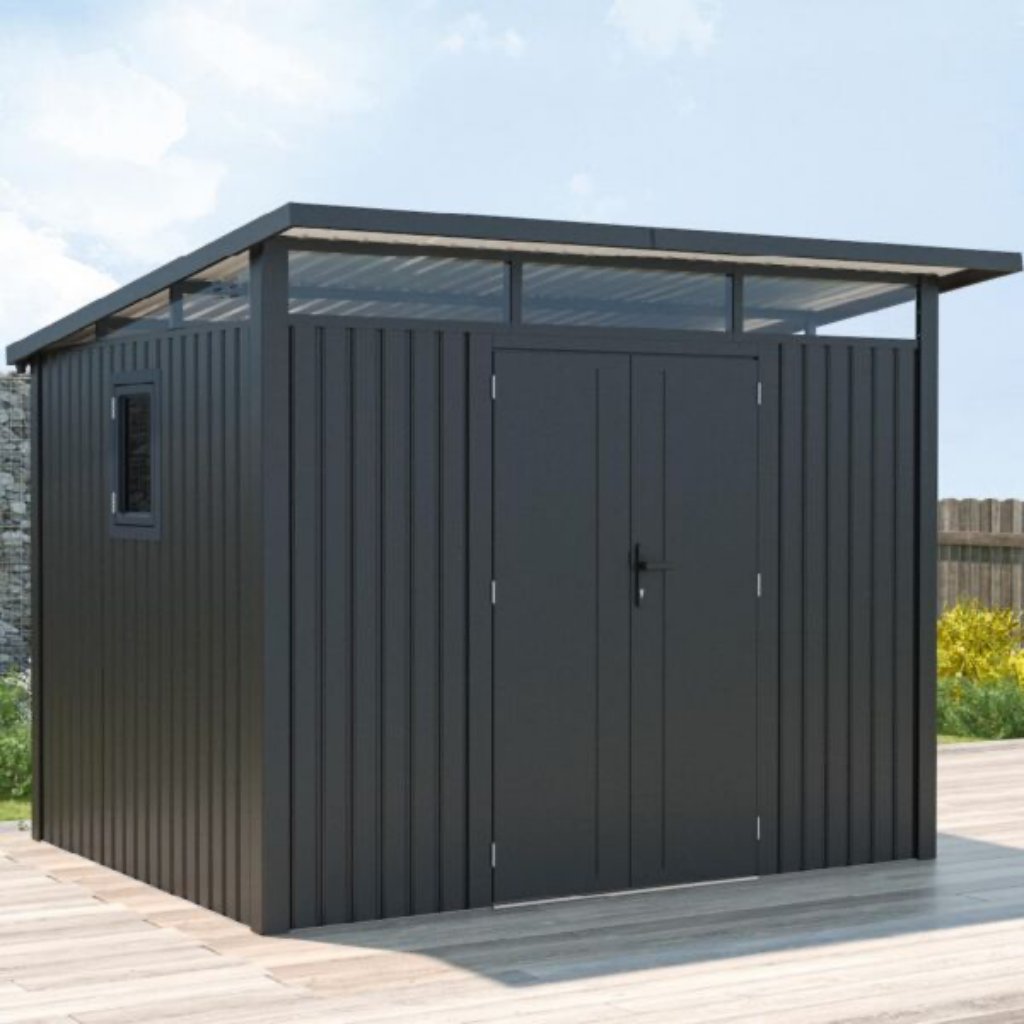 Caseta Metálica para Exterior 7,29 m² 290x251x223 cm Gris